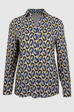 An image of the Bianca Anea Long Sleeve Collar Blouse