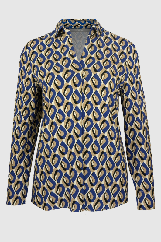 An image of the Bianca Anea Long Sleeve Collar Blouse