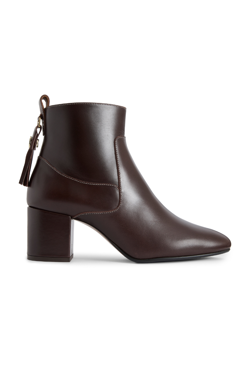An image of the Fairfax & Favor Fairfax & Favor Uppingham Ankle Boot Mahogany Leather