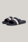 An image of the Tommy Hilfiger Global Stripe Topstitch Pool Slides