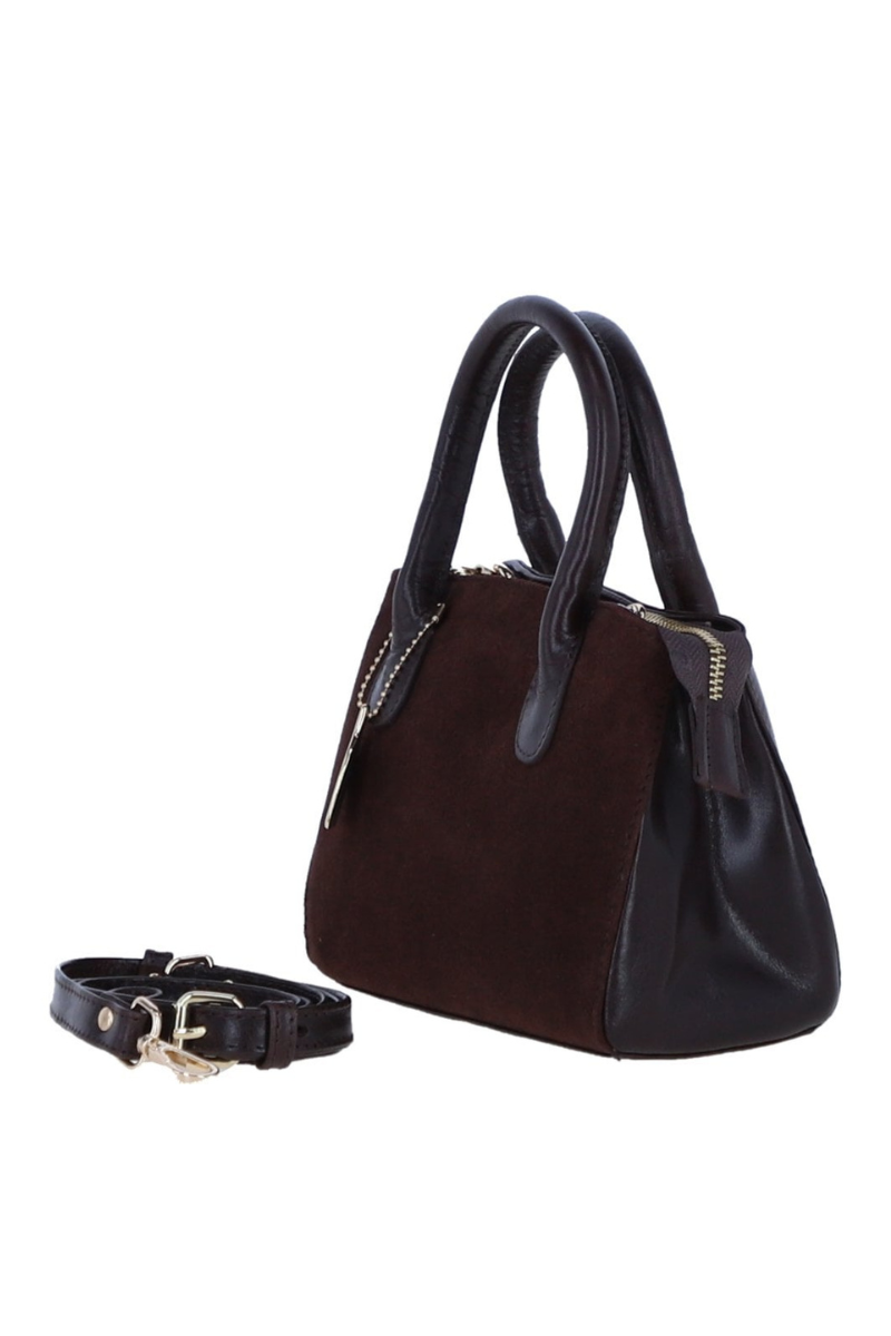 Leather Suede Handbag