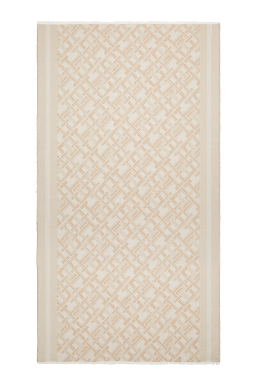 An image of the Tommy Hilfiger TH Monogram Jacquard Scarf