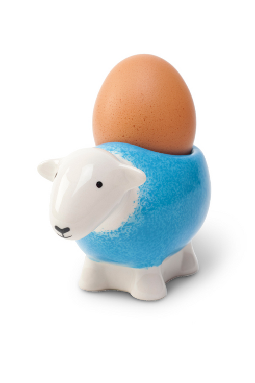 The Herdy Company Sheep Egg Cup in blue.