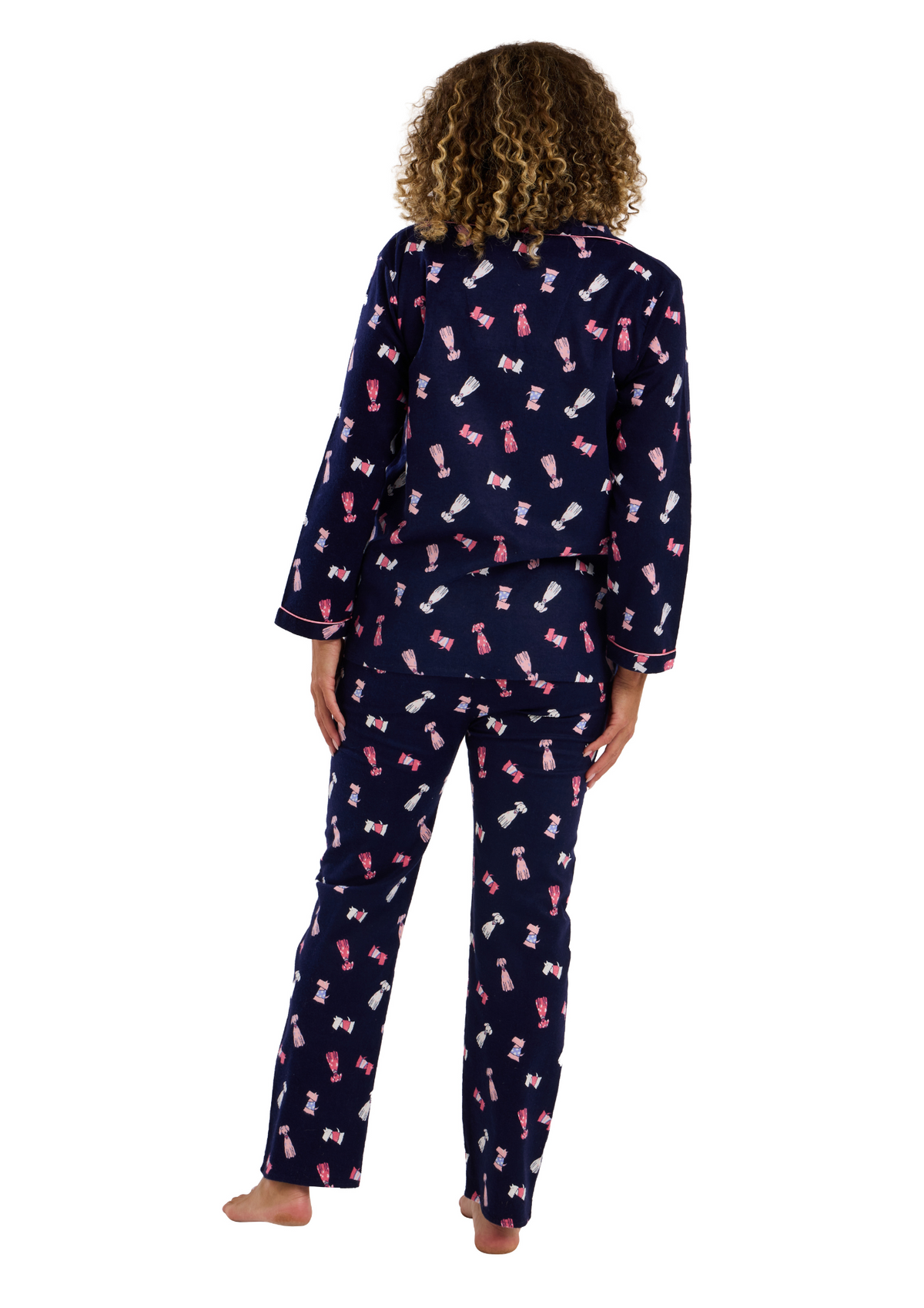 An image of the Marsylka Cute Dog Wincey Pyjamas