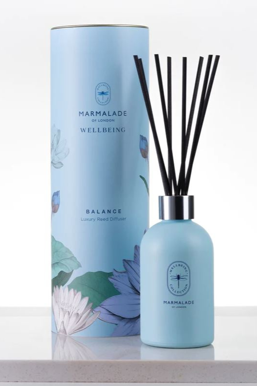 An image of the Marmalade of London Wellbeing Reed Diffuser