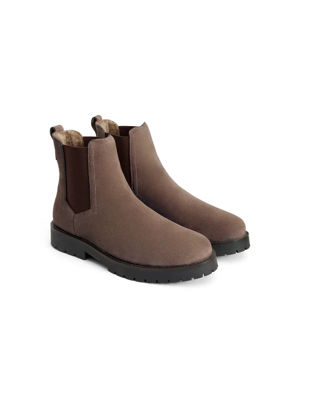Fairfax & Favor Sheepskin Boudica Deep Taupe Suede