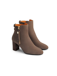 Fairfax & Favor Oakham Ankle Boot Deep Taupe Suede