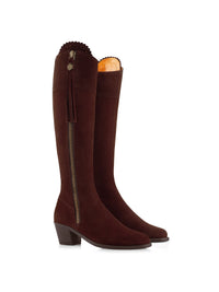 Fairfax & Favor Heeled Regina Port Suede