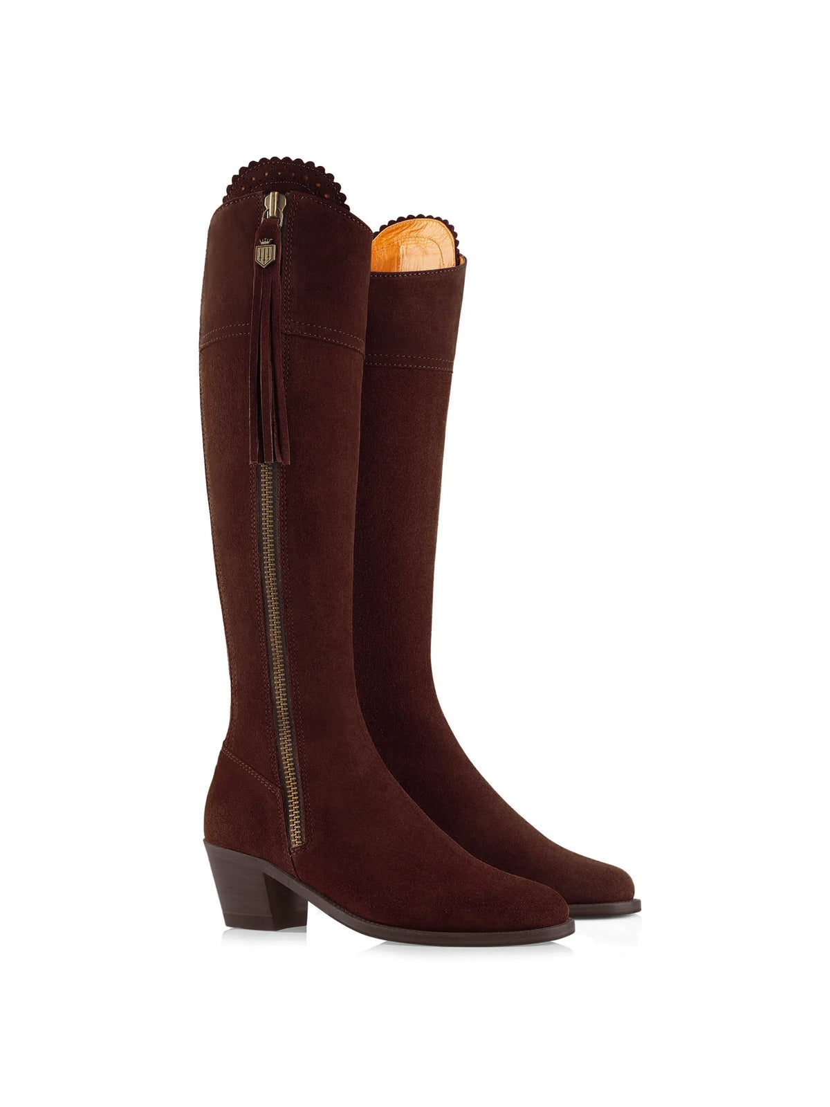 Fairfax & Favor Heeled Regina Port Suede