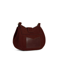 Fairfax & Favor Langham Messenger Bag Port Suede
