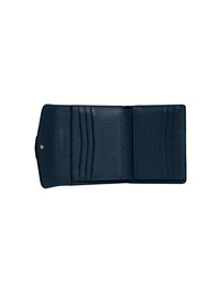 Fairfax & Favor Langford Button Purse Teal Leather