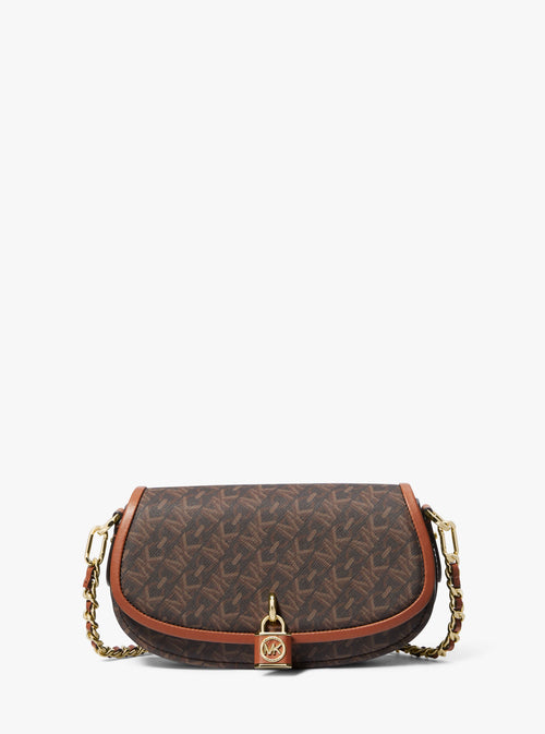 An image of the Michael Kors Small EW Chain Sling Messenger