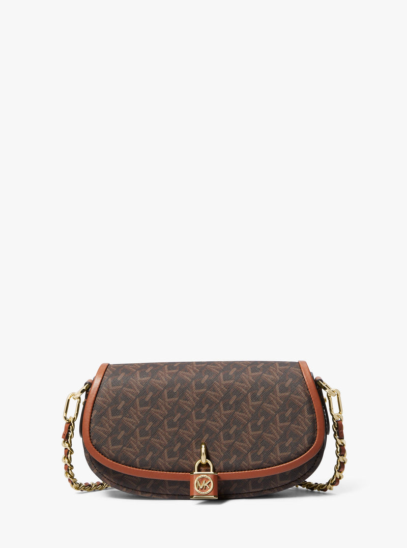 An image of the Michael Kors Small EW Chain Sling Messenger