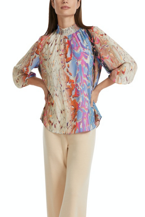 An image of the Marc Cain High Neck Blouse