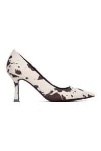 Suede Printed High Heels