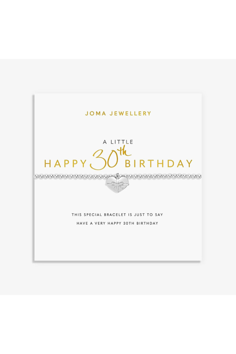 A Little Happy 30th Birthday Bracelet