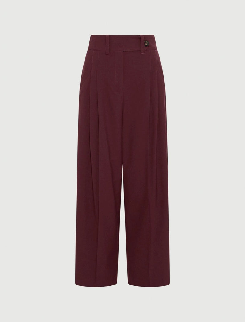 An image of the Marella Capo Bordeaux Long Trousers