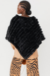 An image of the Jayley Faux Fur Poncho