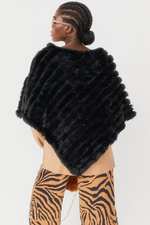 Faux Fur Poncho