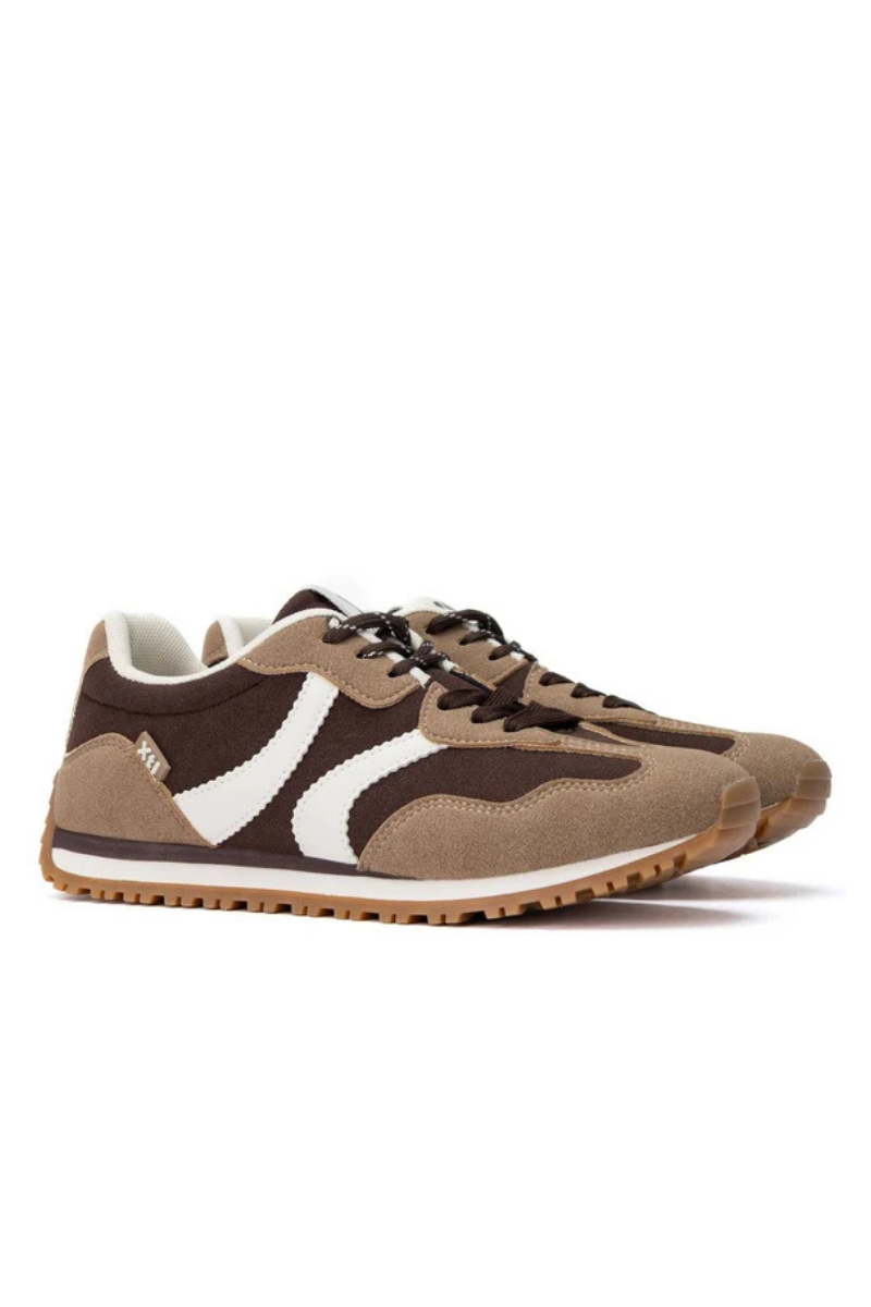 Suede Low Platform Trainers
