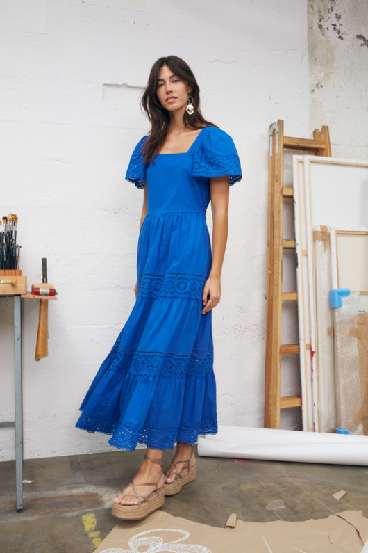 An image of the Oui Embroidered Maxi Dress