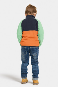 An image of the Didriksons Monte Kids Half Button Fleece