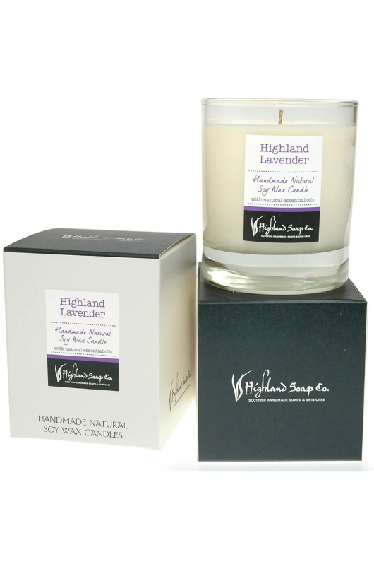 An image of the Highland Soap Company Soya Wax Candle 30cl