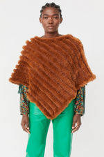 Faux Fur Poncho