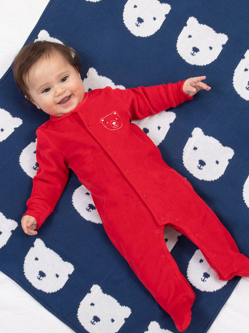 An image of the Kite Velvety Sleepsuit