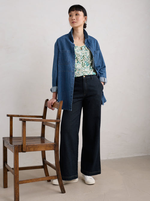 An image of the Seasalt Appletree 3/4 Sleeve Top
