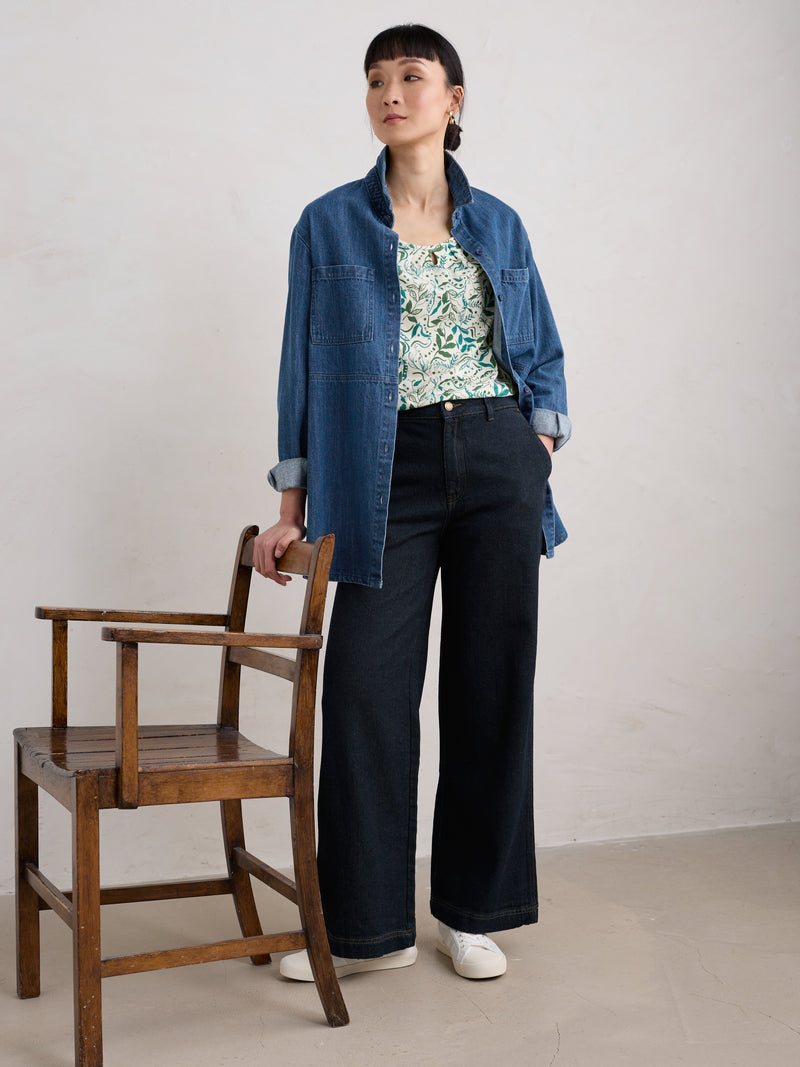 An image of the Seasalt Appletree 3/4 Sleeve Top