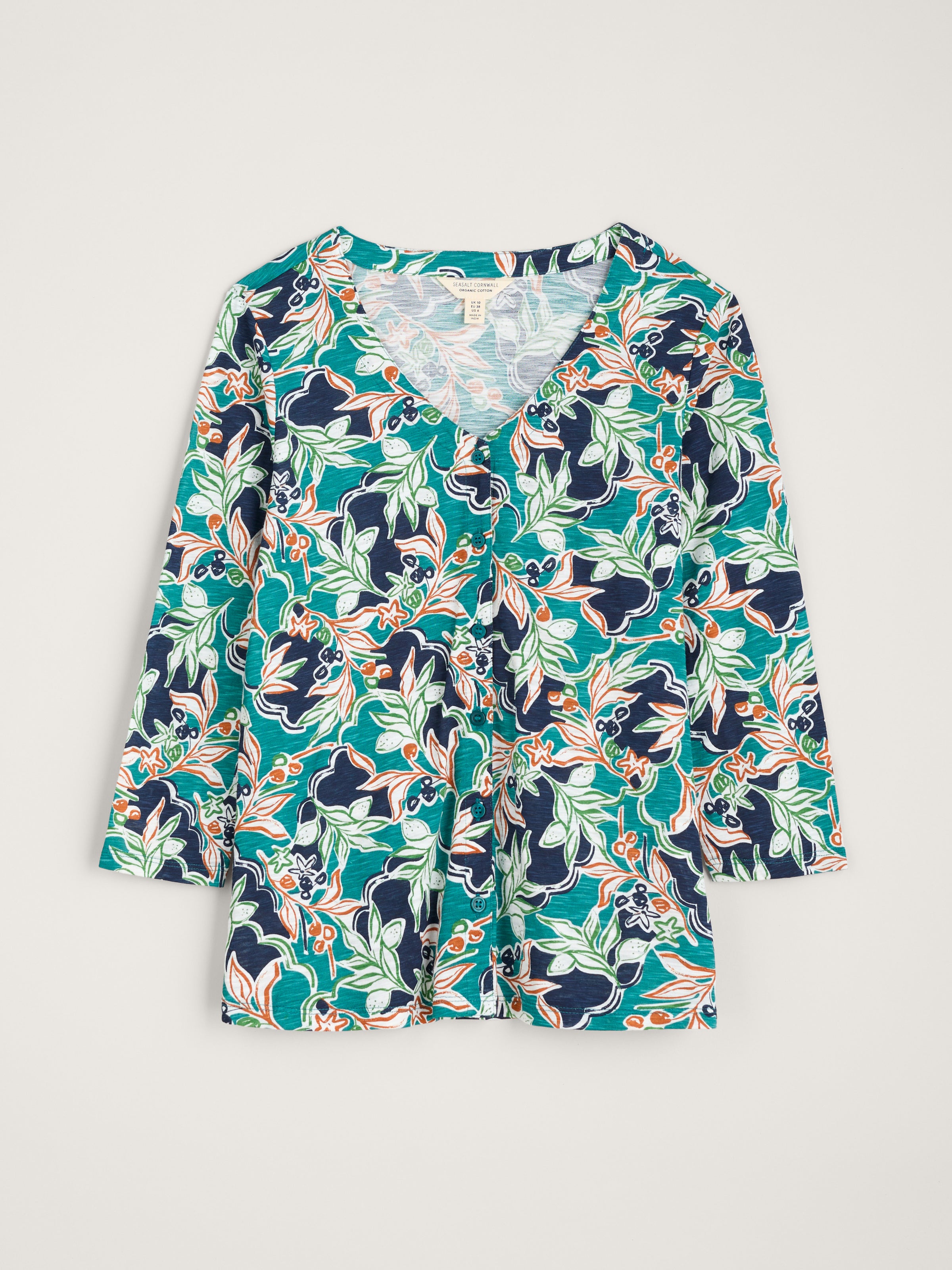 An image of the Seasalt 3/4 Sleeve Studio Glass Top