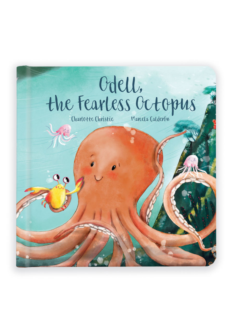 An image of the Jellycat Jellycat Odell, The Fearless Octopus Book