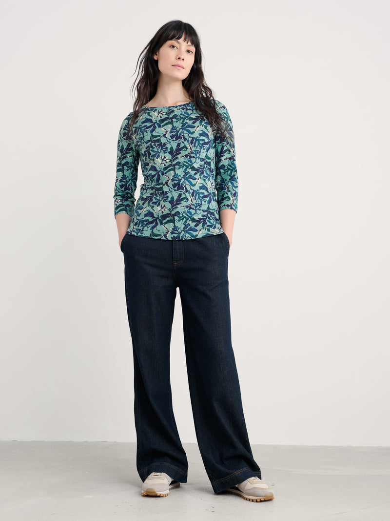 An image of the Seasalt Easel 3/4 Sleeve Top