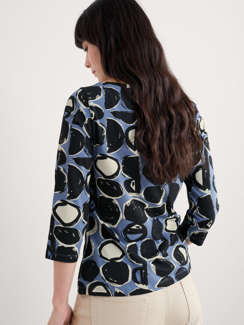 An image of the Seasalt Easel 3/4 Sleeve Top