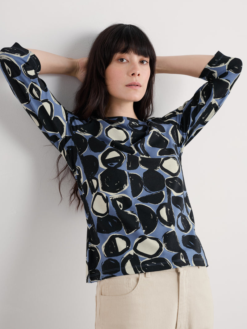 An image of the Seasalt Easel 3/4 Sleeve Top