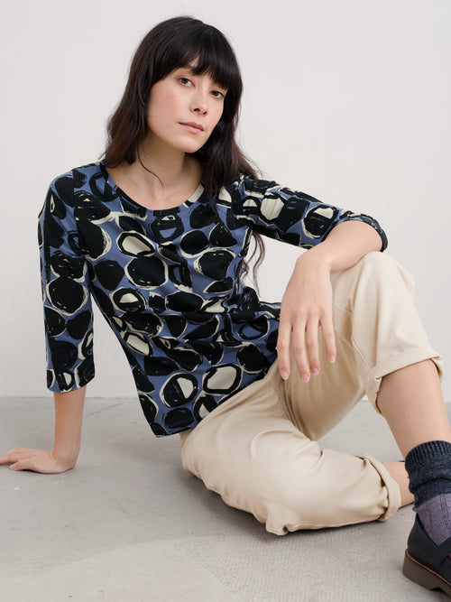 An image of the Seasalt Easel 3/4 Sleeve Top