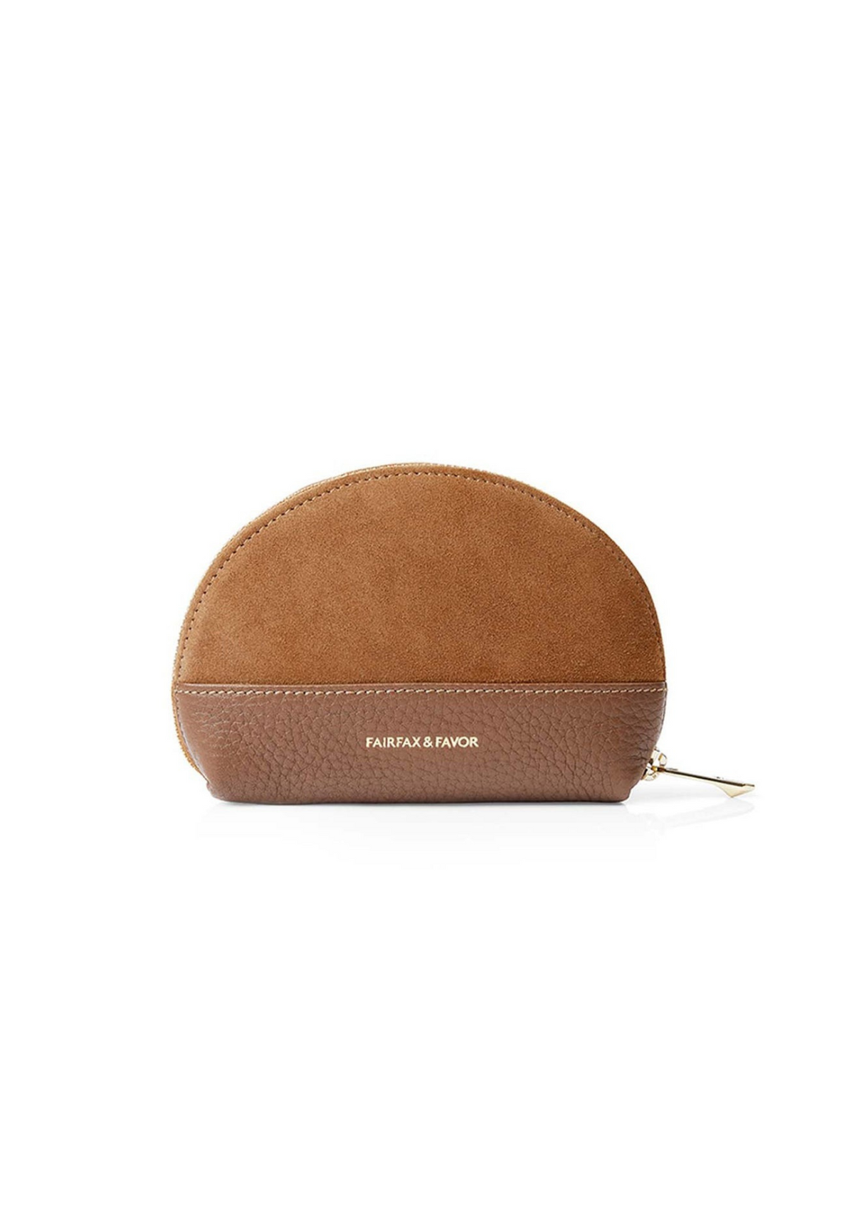 An image of the Fairfax & Favor Fairfax & Favor Chiltern Coin Purse Tan Suede
