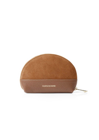 An image of the Fairfax & Favor Fairfax & Favor Chiltern Coin Purse Tan Suede