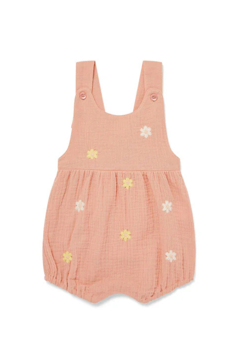 The Embroidered Flower Romper