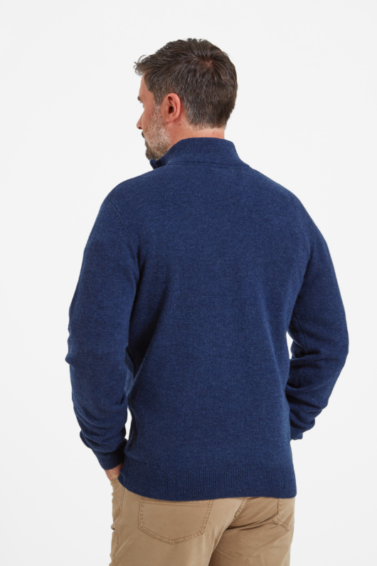 An image of the Schoffel Lambswool 1/4 Zip Jumper
