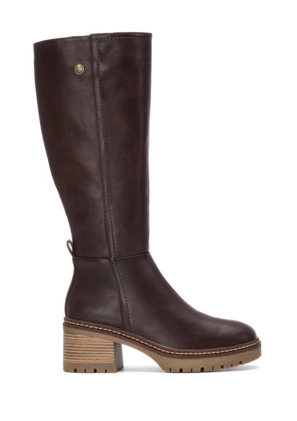 An image of the Xti Leather Long Boots