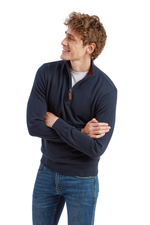 An image of the Schoffel Calton Cotton Cashmere 1/4 Zip Jumper