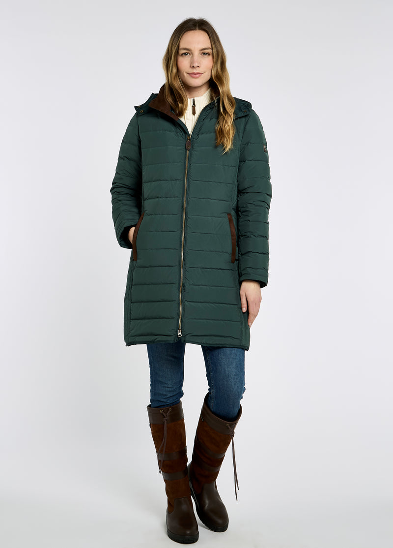 An image of the Dubarry Ballybrophy 3/4 Length Down Filled Coat