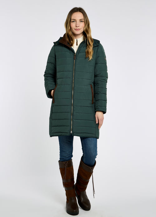 An image of the Dubarry Ballybrophy 3/4 Length Down Filled Coat