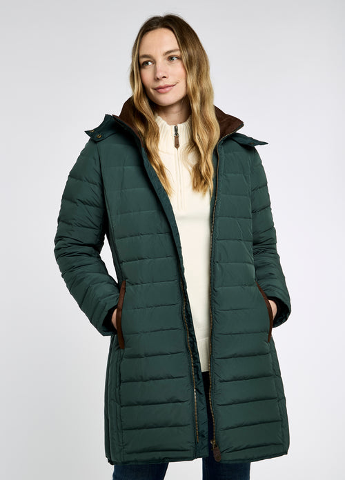 An image of the Dubarry Ballybrophy 3/4 Length Down Filled Coat