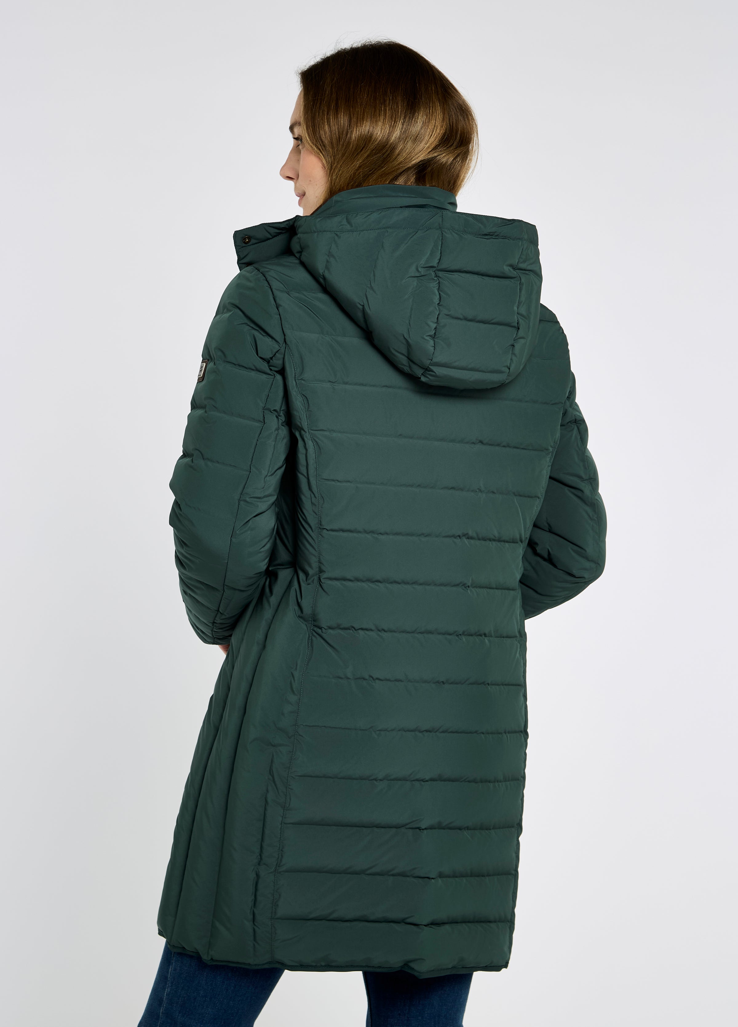 An image of the Dubarry Ballybrophy 3/4 Length Down Filled Coat