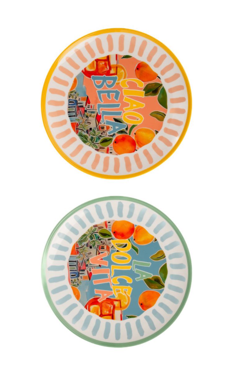 Summerhouse Portofino Decorated Plates Set of 4
