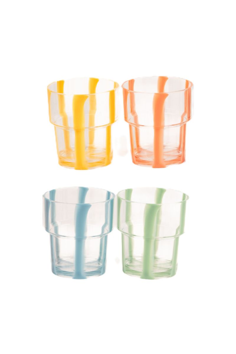 Summerhouse Portofino Stacking Tumbler Stripe Set of 4
