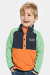 An image of the Didriksons Monte Kids Half Button Fleece